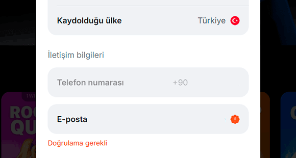 Hesabı doğrulayın