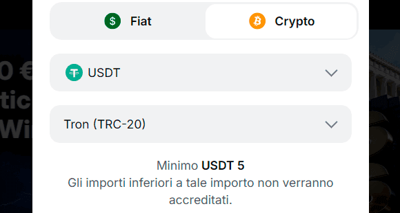Effettua un deposito e inizia a giocare