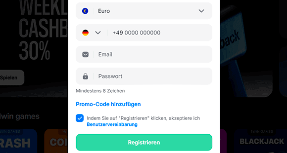 Erstellen Sie ein Konto