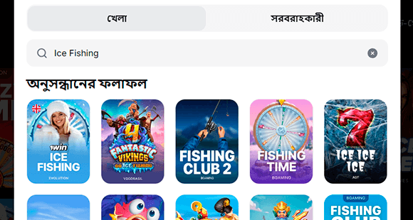 ক্যাসিনোর সার্চ বার