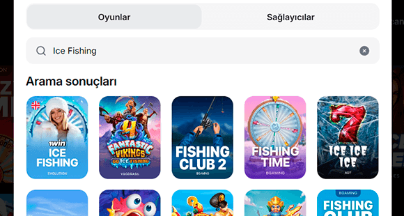 Casino arama çubuğu